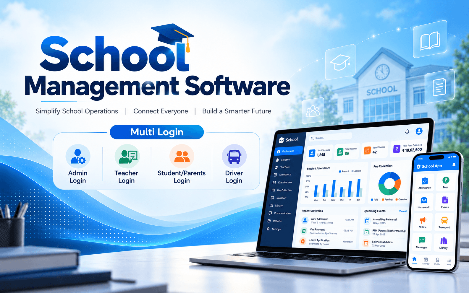 N-TECH SCHOOL MANAGEMENT SOFTWARE screen